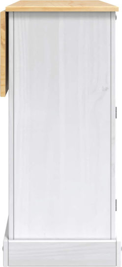 vidaXL Küchenschränke Bodenmontage Weiß 112x70x91,5cm