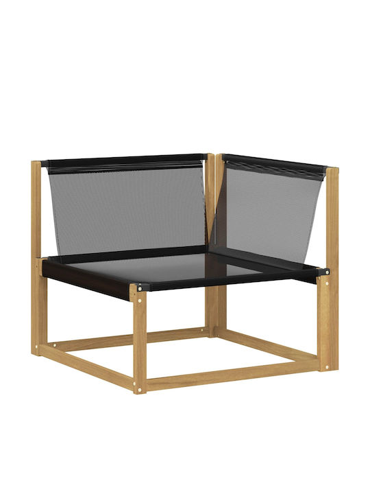 Corner Outdoor Sofa Wooden with Cushions 406x247.5x73cm