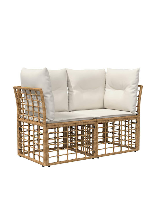 Corner Outdoor Sofa Plastic with Cushions