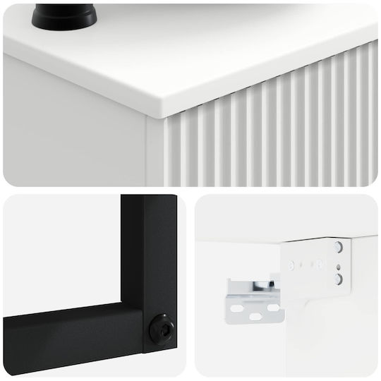 vidaXL Vanity Unit with Sink M40xD41xH40.5cm White