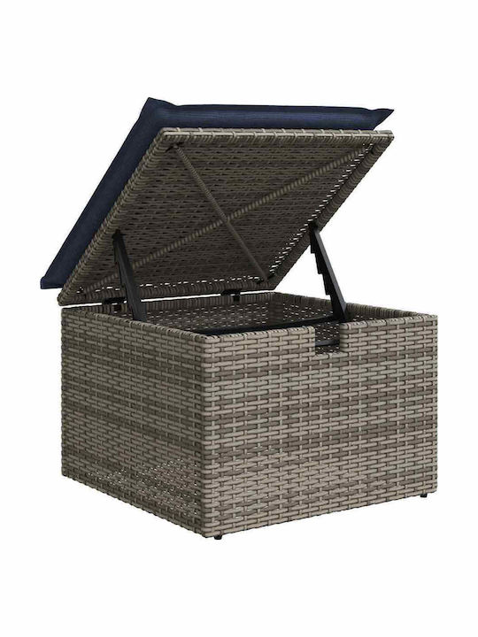 Zweisitziges Outdoor-Sofa aus Rattan mit Kissen