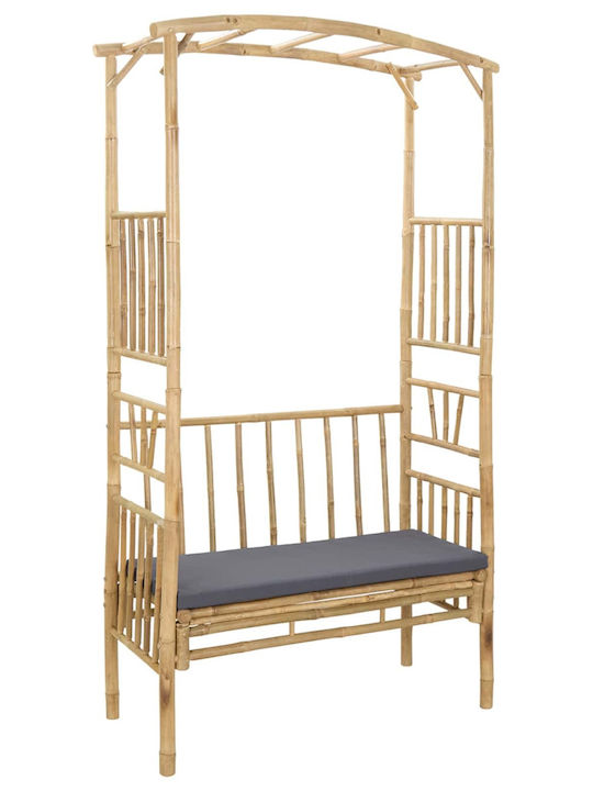 Παγκάκι Εξωτερικού Χώρου Μπαμπού 115x50x205cm