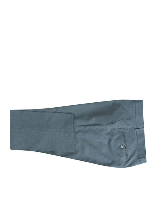Men's Suit with Vest Petrol Blue