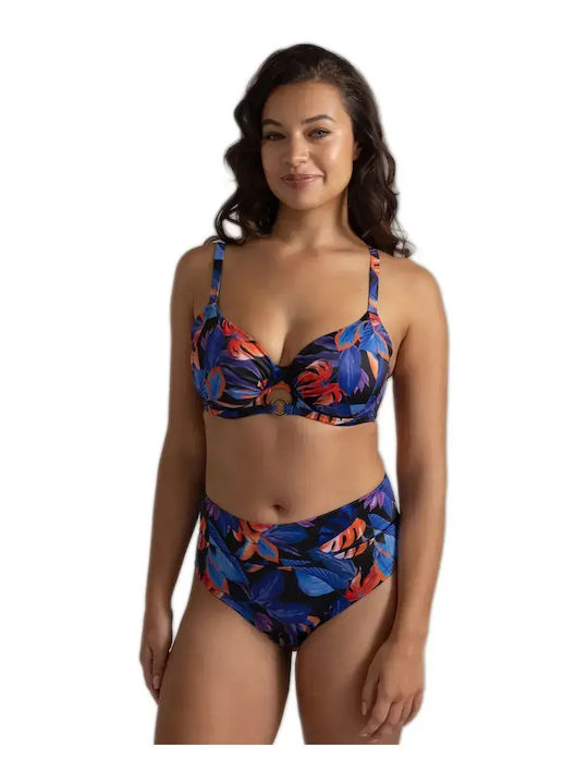 Bikini Σουτιέν Floral Μαύρο