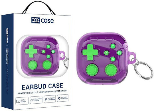 Samsung Galaxy Buds4 Buds4 Pro Xdcase Silicone Case Stand Transparent Purple