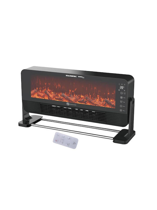 Hausberg Boden Elektrischer Kamin 2000W Schwarzes