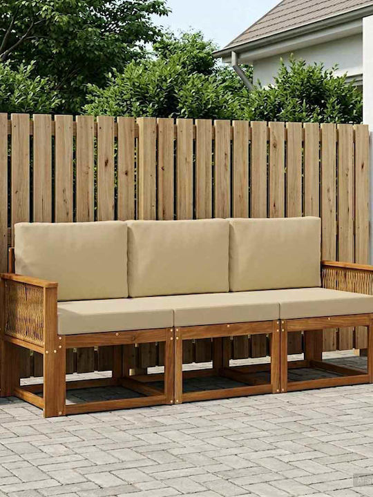 Canapea Triplu Exterior Cu Perne 189.5x63x73cm