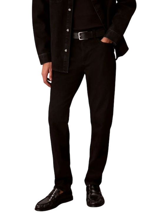 Men's Jeans Pants with Slim Tapered Fit Black