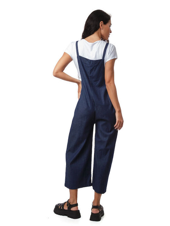 Women's Dark Blue Dungarees