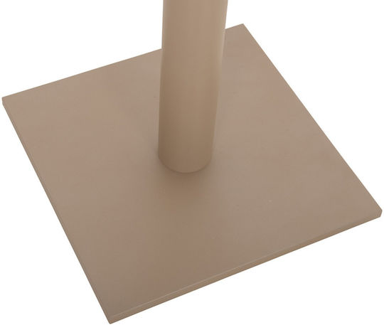 Freebox Metallic Table Stand with Adjustable Cappuccino 40x40x72cm