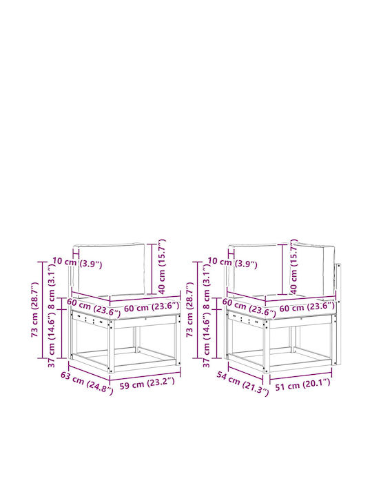 Canapea De Colț Pentru Exterior Din Plastic Cu Perne 183.5x124.5x73cm