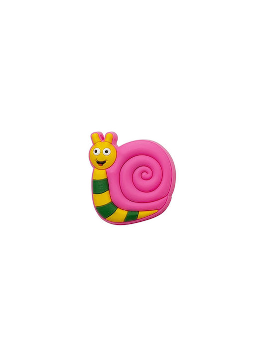 Roline Schnecke 597 Kinder Knopf Möbelgriff aus Kunststoff Pink-Yellow 55mm 597 1Stück
