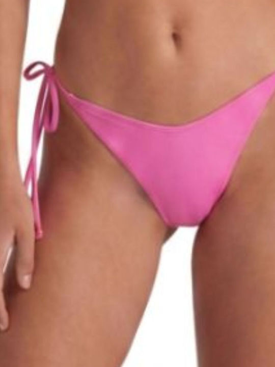 Bikini Brazil with Laces Fluorescent Fuchsia