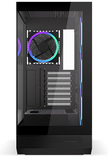 Endorfy Fishtank 6000 Corona Gaming Midi Tower Computer Case with Side Window and ARGB Lighting Black