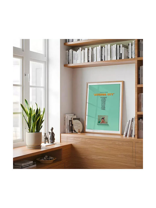 Poster Asteroid City Mv112 40cm X 50cm Λευκή Ξύλινη Κορνίζα