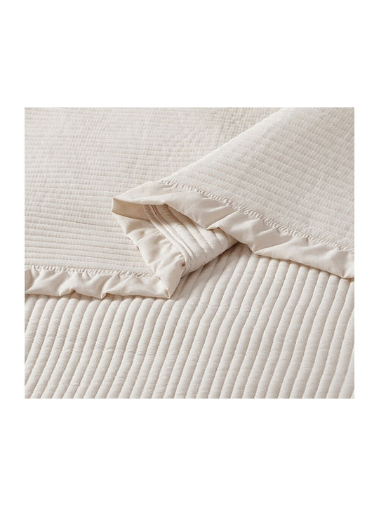 Liolios Home Armony Κουβερλί Ημίδιπλο Beige 180x240cm