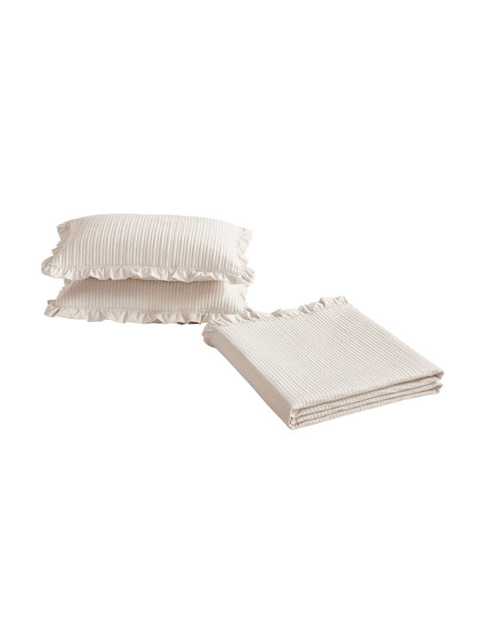 Liolios Home Armony Κουβερλί Ημίδιπλο Beige 180x240cm