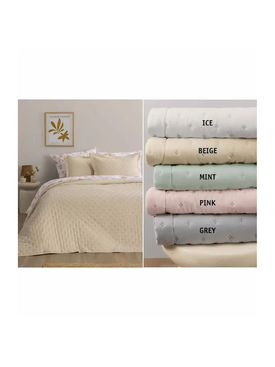 Palamaiki Nico Подредба Шалтета King Size Микрофибър Сив 260x240см
