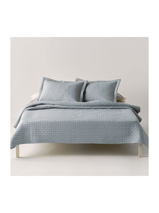 Kentia Mason Tagesdecken Set Mikrofaser Graues 160x240cm 2Stücke