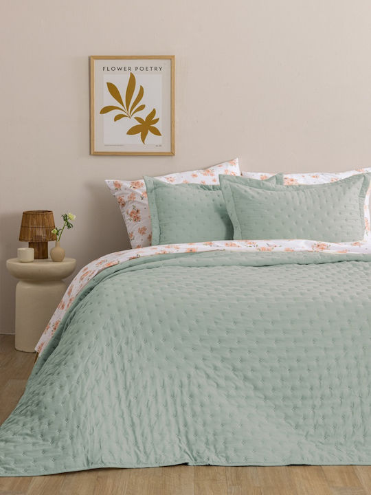Palamaiki Nico Set Coverlets King Size Microfiber Mint 260x240cm