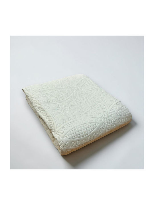 Linea Home Coverlet Set Super King Beige 220x240cm 2 Pieces