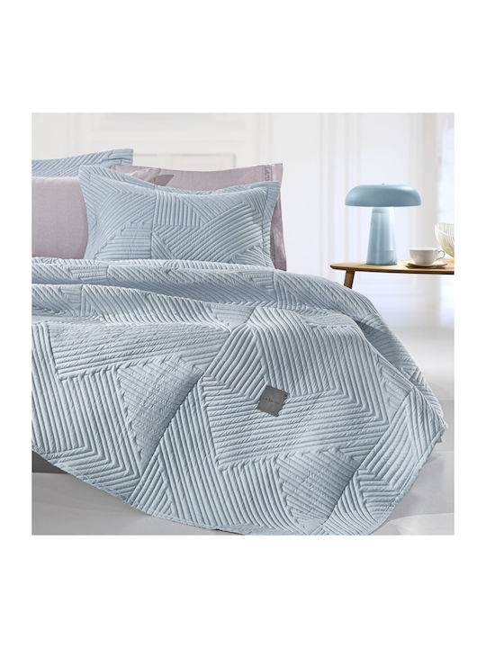 Guy Laroche Ziana Tagesdecken Hälbige Microfiber Denim 180x240cm 2Stücke