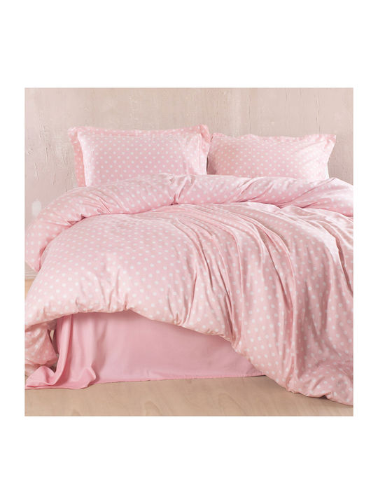 Rythmos Set Coverlets Double Cotton Pink 220x240cm 3 Pieces