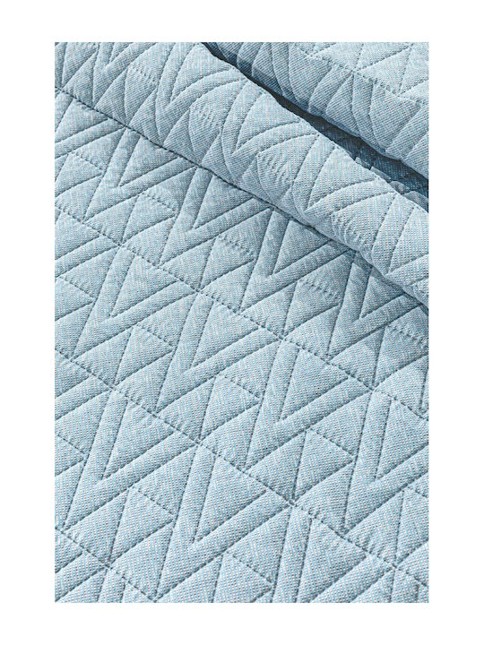 Guy Laroche Kylian Tagesdecken King Size Mikrofaser Denim 250x240cm 2 Stück