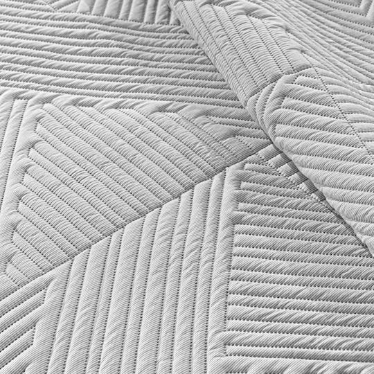 Guy Laroche Ziana Coverlet Set Super King Microfiber Smoke 220x240cm 2 Pieces