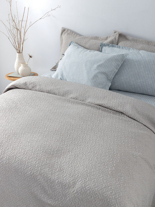 Palamaiki Zoe Κουβέρτα Μονή 170x260εκ. Beige