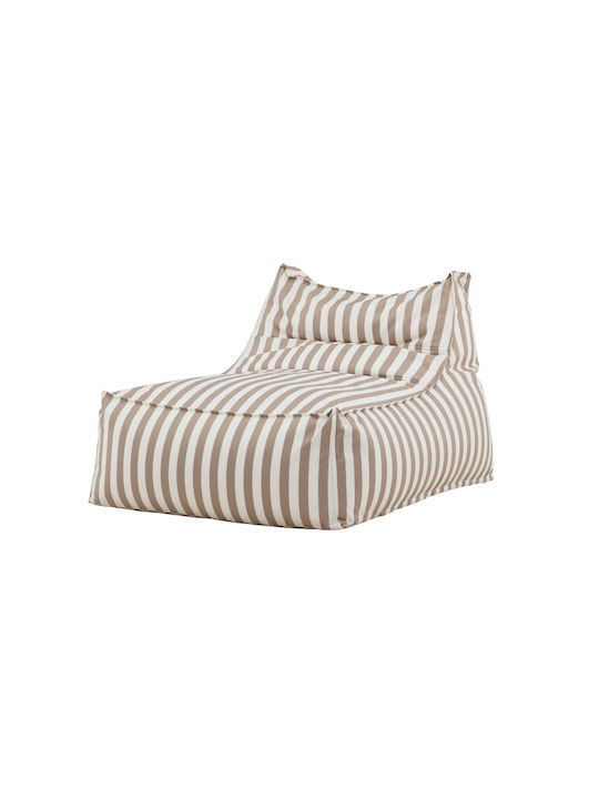 Spitishop Sitzsack Vielseitig Wasserdicht Redang Weiß/beige 90x118x83cm