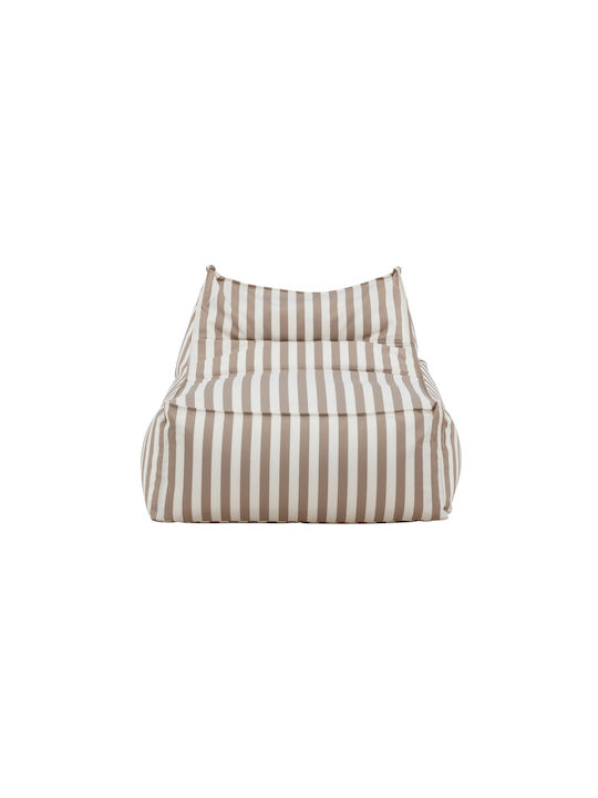 Spitishop Sitzsack Vielseitig Wasserdicht Redang Weiß/beige 90x118x83cm