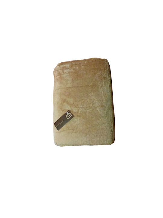 Manterol Casa Chic Colour Κουβέρτα Ισπανίας Fleece Υπέρδιπλη 230x230εκ. Πορτοκαλί