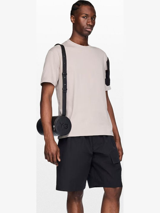 Leather Men's Shoulder / Crossbody Bag Black