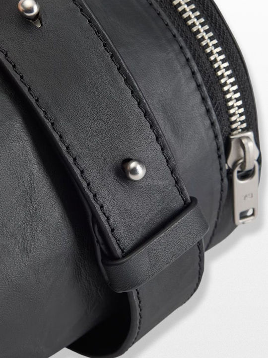 Leather Men's Shoulder / Crossbody Bag Black
