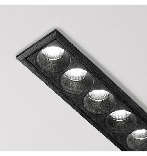 Ideal Lux LED Γραμμικό Χωνευτό Φωτιστικό Οροφής 10W Θερμό Λευκό 12.2εκ.