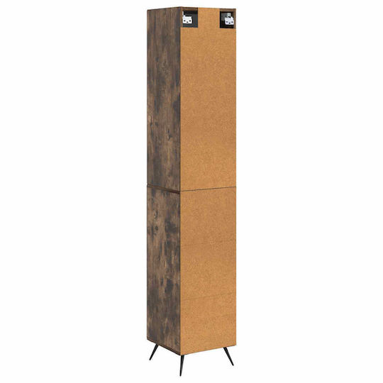 vidaXL Bathroom Floor Column Cabinet L34.5xD34.5xH90cm Brown