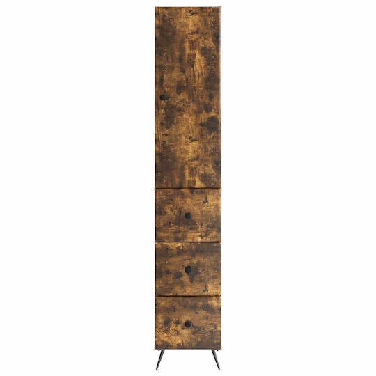 vidaXL Bathroom Floor Column Cabinet L34.5xD34.5xH90cm Brown