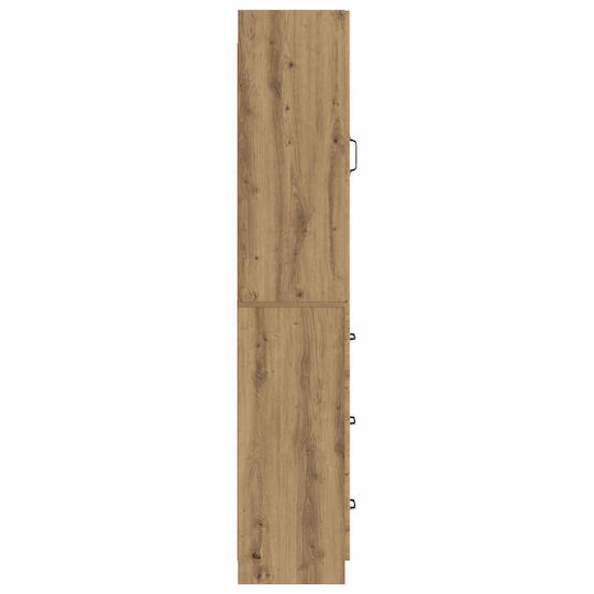 vidaXL Bathroom Floor Column Cabinet L33xD34.5xH87cm Oak