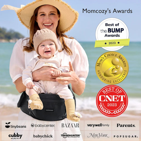 Momcozy Marsupiu Clasic Gri cu Greutate Maximă 20kg