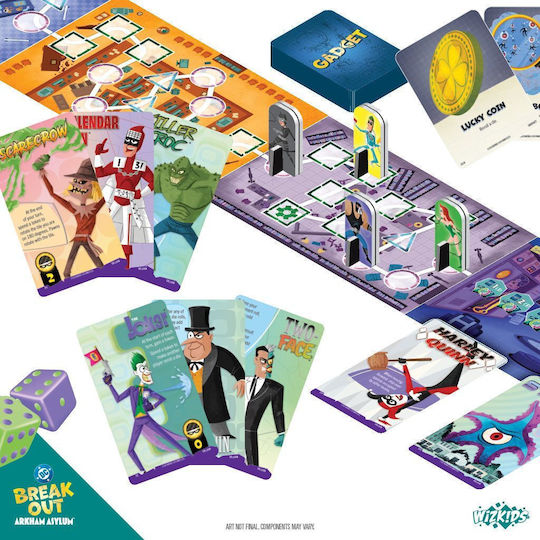 Επιτραπέζιο Παιχνίδι Dc Breakout: Arkham Asylum για 8+ Παίκτες 8+ Ετών (EN) WizKids