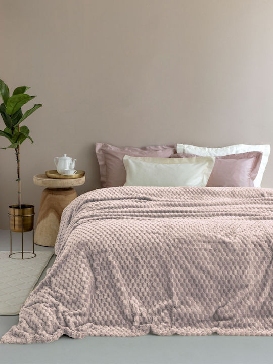 Palamaiki Aster Fleece Single Blanket 160x220cm Beige