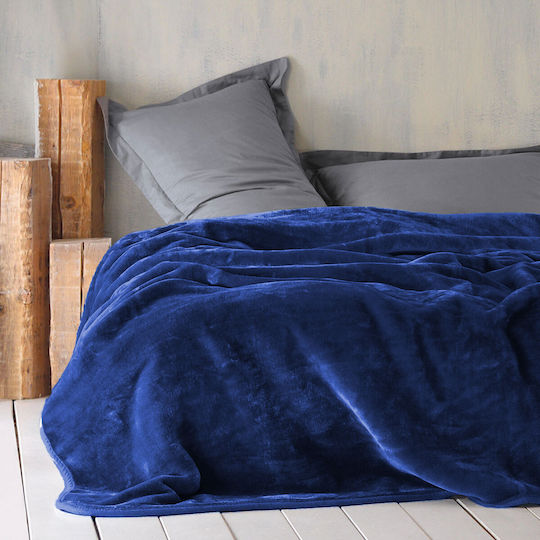TnS Super Soft Διπλή 200x240εκ. Blue
