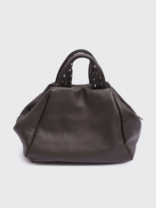 Bubble Leather Women's Handbag Gray