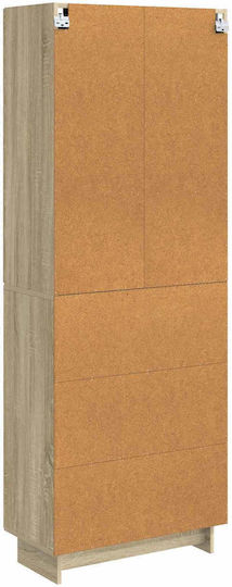 Eck Bücherregale Eiche (2Stück) 66x34.5x90cm