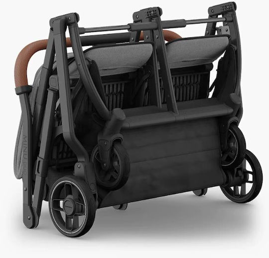 UPPAbaby Minu Duo Double Stroller Suitable for Newborn Charcoal Melange