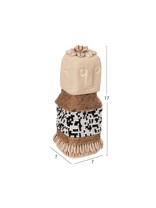 Freebox Dekorative Statuette aus Stein 7x7x17cm
