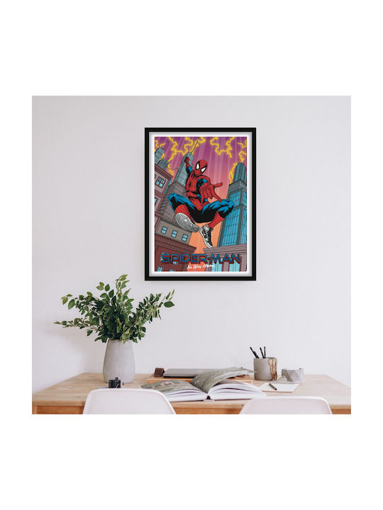 Poster Spiderman În Jordan Air Negru Snk273 40cm X 50cm