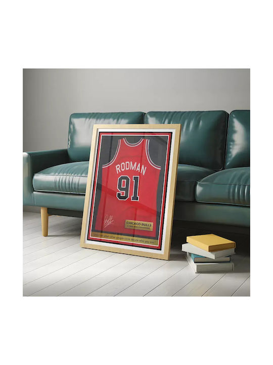 Αφίσα Nba - Rodman 91 Jersey