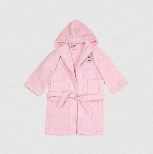 Sunshine Kids Hooded Bathrobe Pink